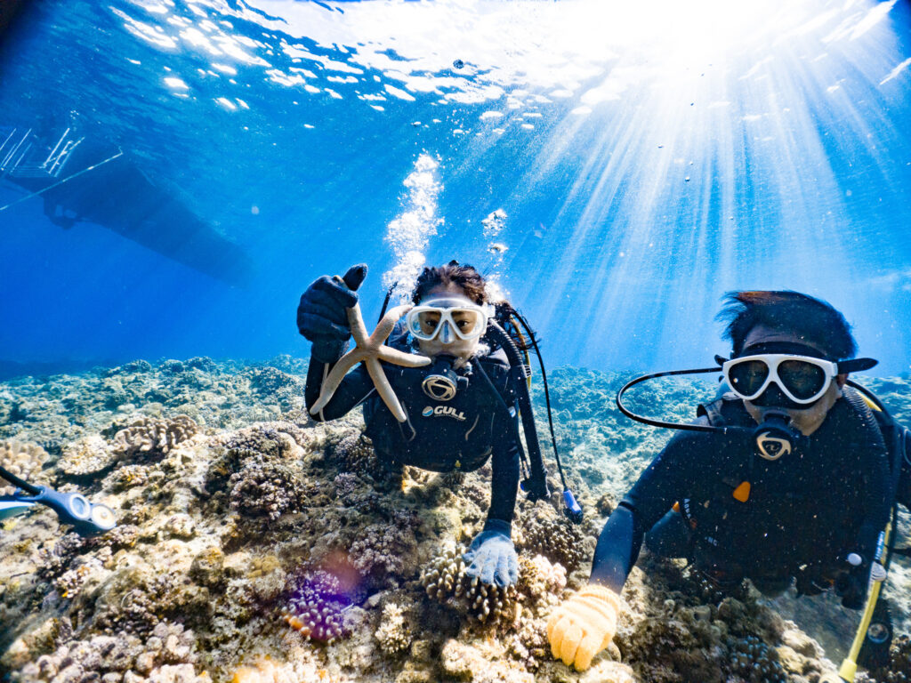 ２日目はケラマで講習。透明度が最高でした(^^♪
とっても上手にライセンスもなんなくＧｅｔ