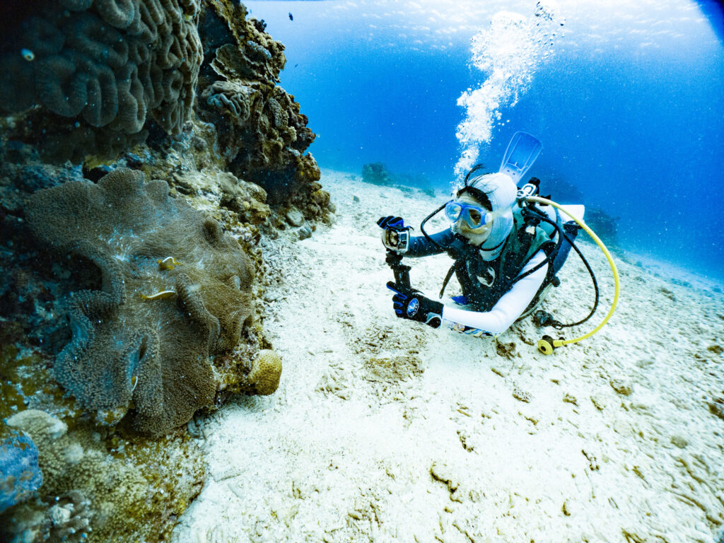 2日目はケラマでこの時は水中カメラ講習

