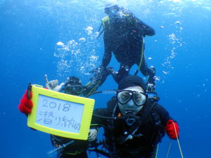 2018年ラストダイブ